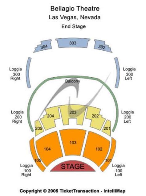 O Theater - Bellagio Tickets and O Theater - Bellagio Seating Chart ...