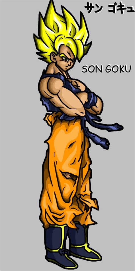 Goku Super Saiyan Color by ShynTheTruth on DeviantArt