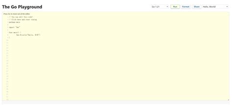 Playground | Golang中文学习文档