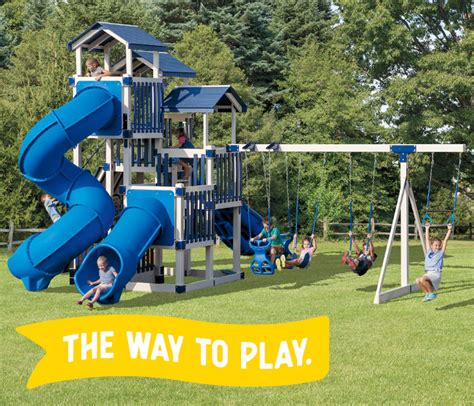 #1 Kid's Swing Sets, Vinyl Playsets & Outdoor Play sets for Kids