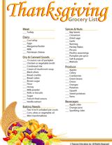 Thanksgiving Grocery List Printable - FamilyEducation