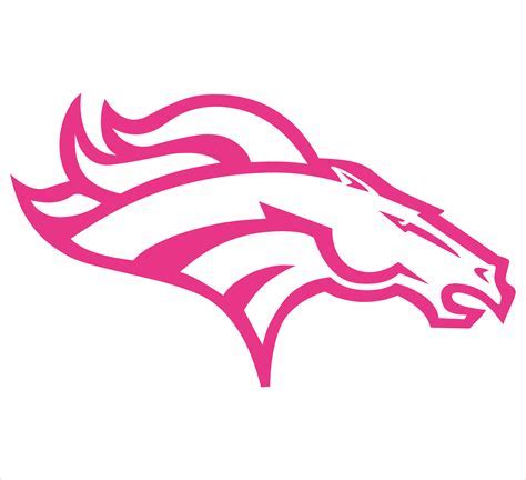 Denver broncos pink Logos