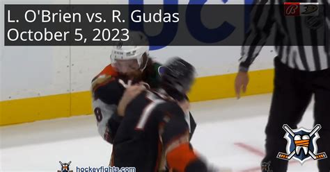 Liam O'Brien vs. Radko Gudas, October 5, 2023 - Arizona Coyotes vs ...