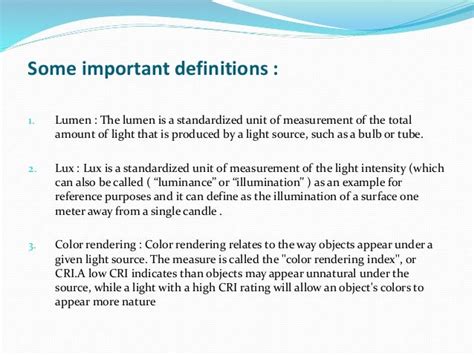 Introduction For Lighting Luminaries