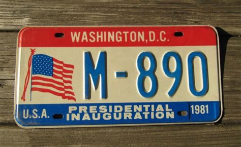 District of Columbia License Plate Washington DC Presidential ...