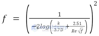 How to Solve Colebrook Equation in Excel (3 Simple Ways)