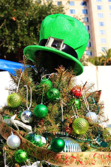 Christmas Irish Themed Tree Stock Photo - Image of outdoor, decorating ...