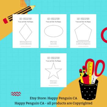 2D Shape Worksheet Preschool Shape and Name-Tracing Worksheet PDF Printable