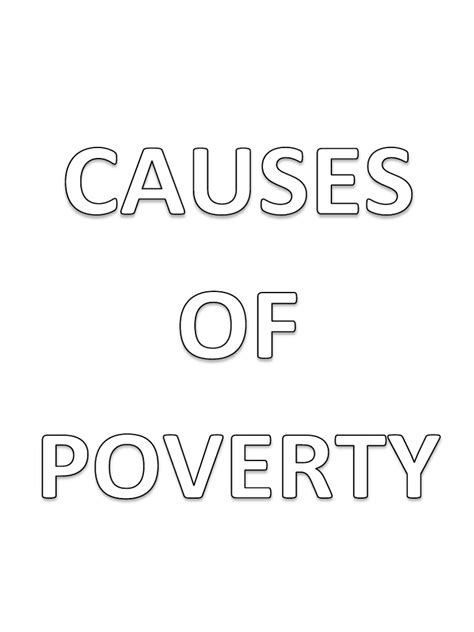 CAUSES of POVERTY | PDF