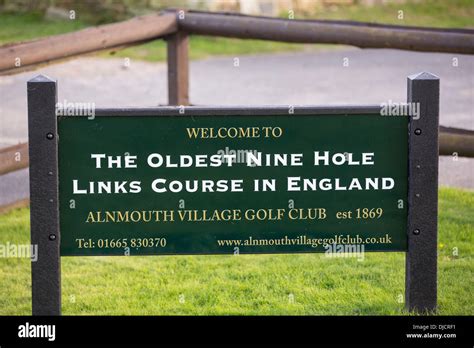 Alnmouth golf course, the oldest 9 hole links course in England ...