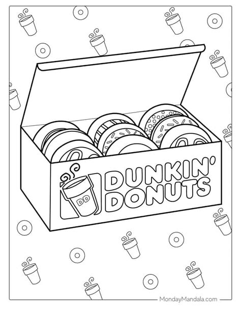 Donuts Coloring Pages