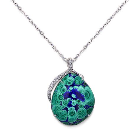 Malachite Azurite Necklace - Jewelry Designs