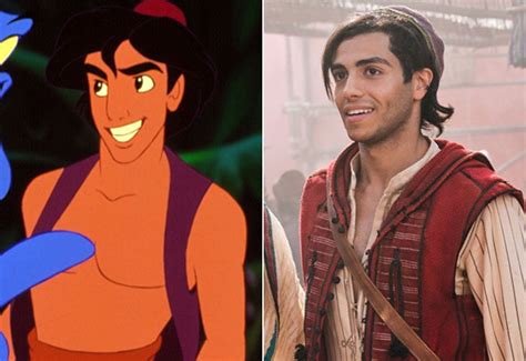 Mena Massoud as Aladdin | Aladdin Cartoon and Live-Action Cast Side-by-Side Photos | POPSUGAR ...