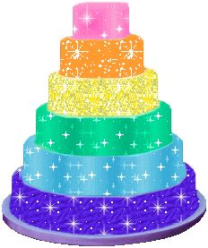 Rainbow Cake - DesiGlitters.com