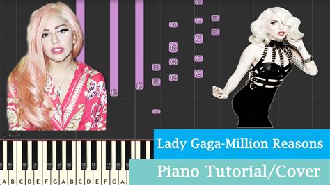 Million Reasons-Lady Gaga-Piano Cover-Easy Tutorial-Sheets/MIDI - YouTube