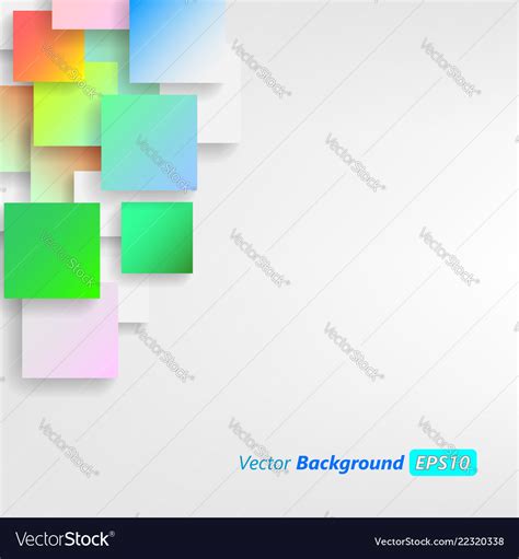 Colorful square blank background - design concept Vector Image