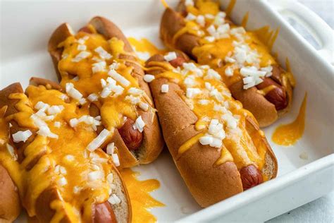 Cheesy Baked Hot Dogs Recipe