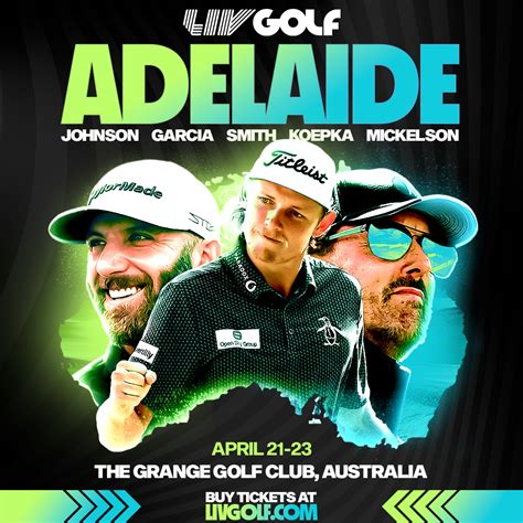 LIV Golf lands in Adelaide.