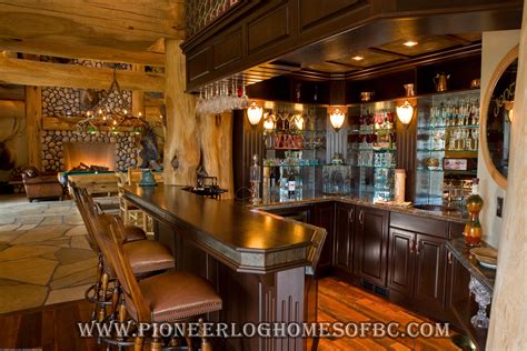 Bars And Games Rooms | Log Home And Cabin Interiors | Pioneer Log Homes Of BC