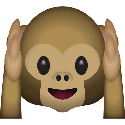 Download Hear No Evil Monkey Emoji | Emoji Island