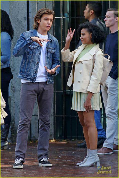 Nick Robinson Gets Filming 'Everything Everything' With Amandla Stenberg | Photo 1025441 - Photo ...