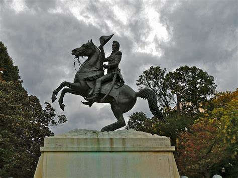 Equestrian statue of Andrew Jackson in Washington D.C. US