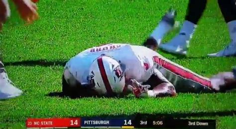 WATCH: NC State star Bradley Chubb suffers gruesome injury