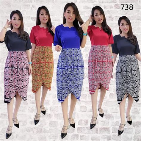 Kalimantan Dayak Motif Batik Dress | Shopee Malaysia