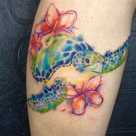 Watercolor sea turtle by Tina Gray. | Turtle tattoo designs, Turtle watercolor tattoo, Turtle tattoo