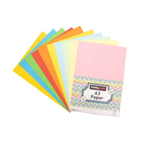 Coloured Paper A3 100 Sheets | Hobbycraft