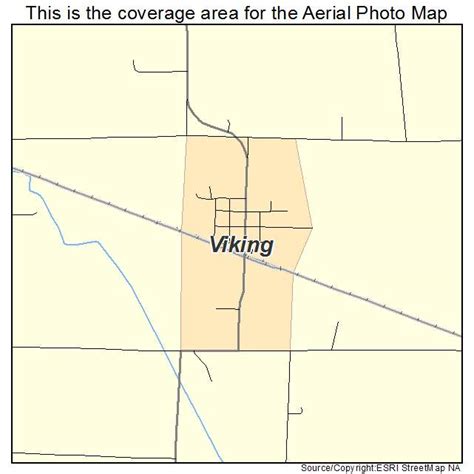 Aerial Photography Map of Viking, MN Minnesota