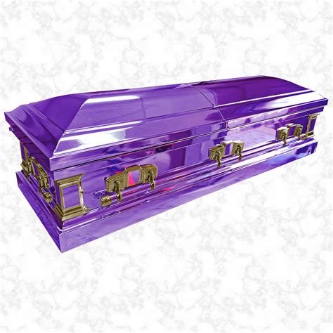 Chrome Metal American Caskets - 7 colours available - The Funeral Outlet