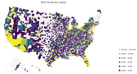 McDonald S Stores Across The United States Vivid Maps - Printable Map ...