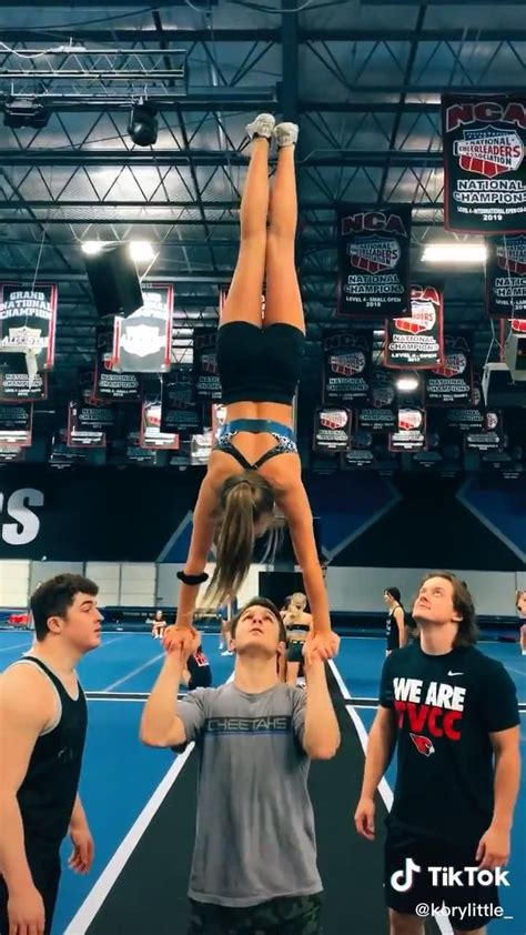 Just gonna leave this there [Video] | Cheer stunts, Cool cheer stunts ...