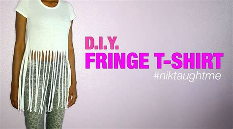 How to make a fringe t-shirt | LHDC-TV | Fringe tshirt, Fashion hacks ...