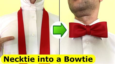 How to make a Bowtie from Necktie - YouTube