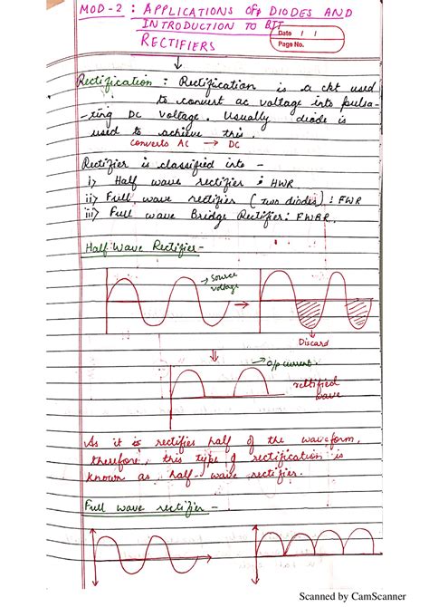 Application of diodes and introduction of Rectifier | Summaries Reliability of Electronics ...