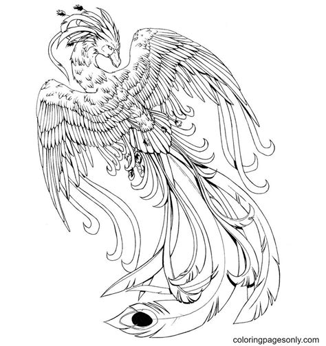 Phoenix Coloring Pages Printable for Free Download