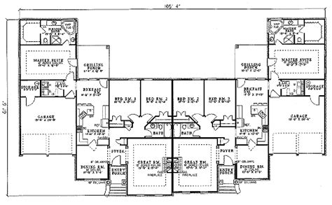 Traditional Style House Plan - 3 Beds 2 Baths 3420 Sq/Ft Plan #17-1057 ...