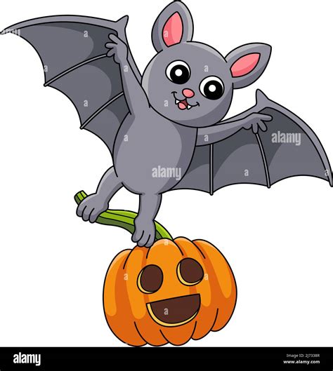 Flying Bat Halloween Cartoon Colored Clipart Stock Vector Image & Art ...