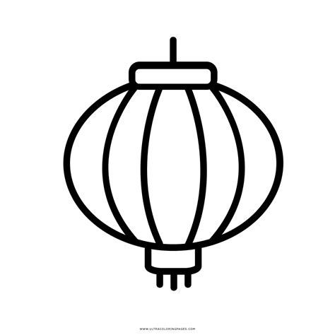 Chinese Lantern Coloring Page - Ultra Coloring Pages