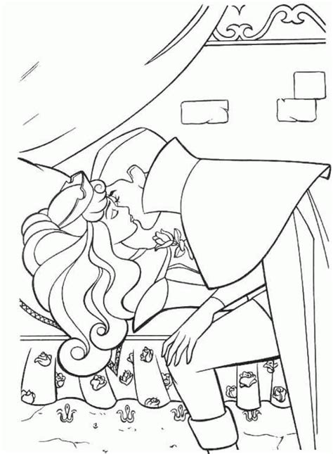 Coloring Page Sleeping Beauty
