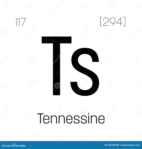 Tennessine, Ts, Periodic Table Element Stock Photo | CartoonDealer.com ...