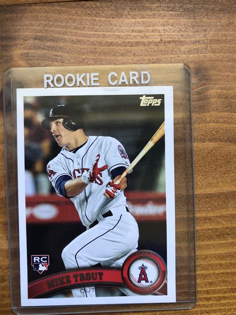 Found a Mike Trout rookie card in my old collection from when I was ...