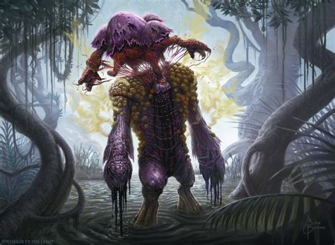 Deathbloom Thallid MtG Art from Dominaria Set by Mike Burns - Art of Magic: the Gathering