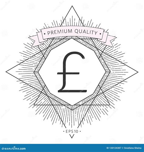 Sterling symbol icon stock vector. Illustration of pound - 120124387