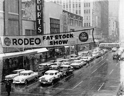 Vintage photos of snow in Houston