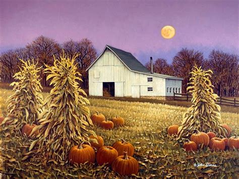 Pin by Kate Dennis on Autumn and Thanksgiving | Barn painting, Farm art, Autumn scenes