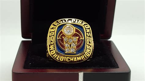 1989 Detroit Pistons Basketball NBA Championship Ring 8-14S