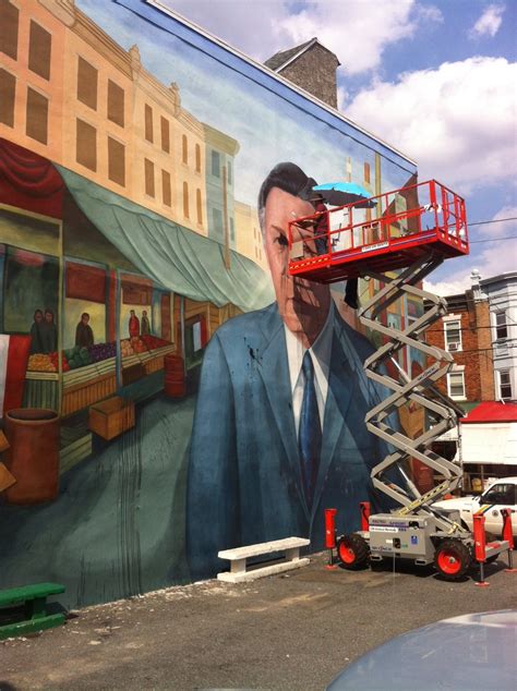 Vandalism on Frank Rizzo mural gets fixed – Passyunk Post